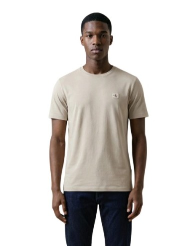Calvin Klein Jeans t-shirt homme beige coton