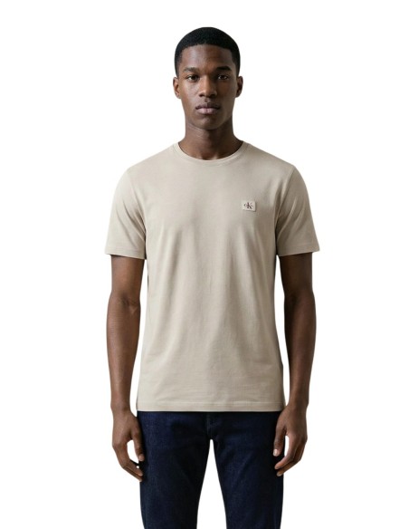 Calvin Klein Jeans t-shirt homme beige coton