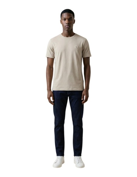 Calvin Klein Jeans t-shirt homme beige coton
