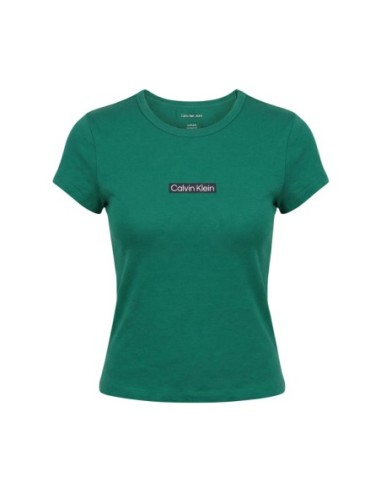Calvin Klein Jeans t-shirt femme vert stretch