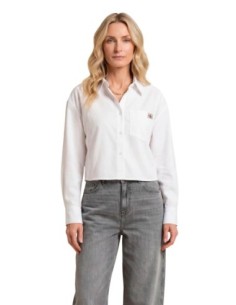 Calvin Klein Jeans chemise femme blanche coton