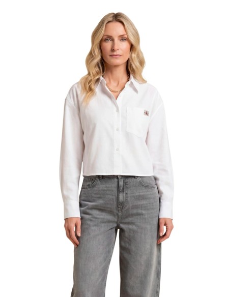 Calvin Klein Jeans chemise femme blanche coton