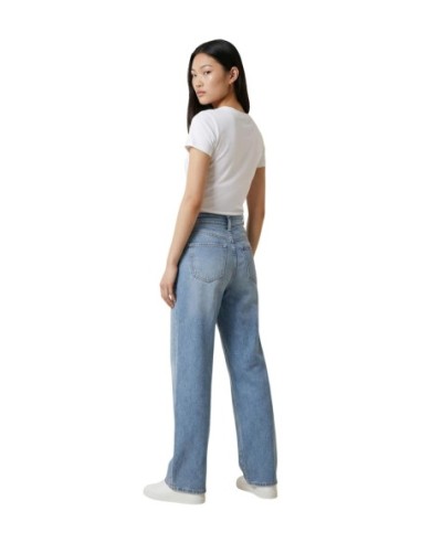 Calvin Klein Jeans t-shirt femme blanc coton stretch