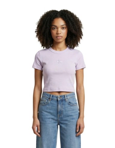 Calvin Klein Jeans t-shirt femme lilas