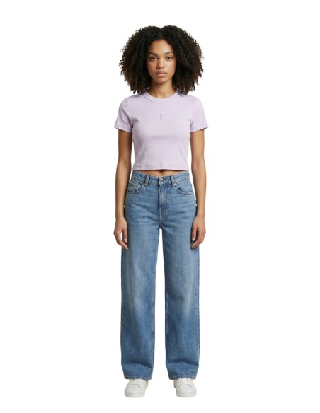 Calvin Klein Jeans t-shirt femme lilas