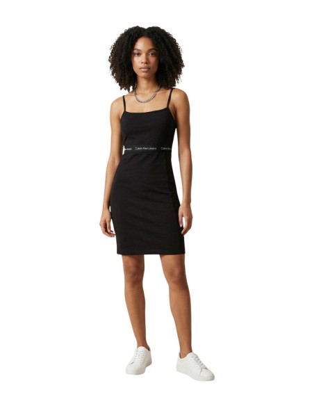 Calvin Klein Jeans robe femme noire encolure carrée