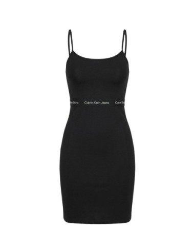 Calvin Klein Jeans robe femme noire encolure carrée