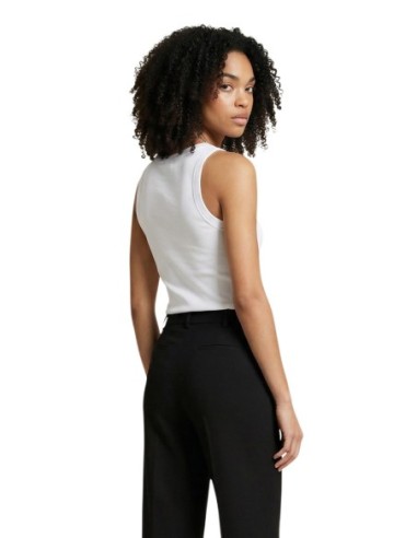 Calvin Klein Jeans débardeur femme blanc coton stretch