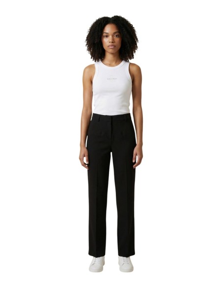 Calvin Klein Jeans débardeur femme blanc coton stretch