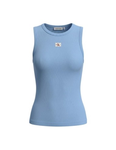Calvin Klein Jeans débardeur femme bleu azur