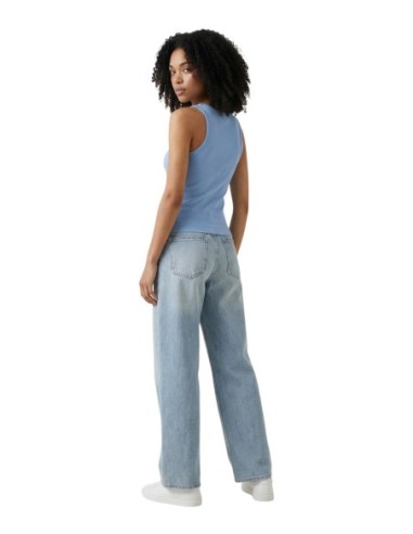 Calvin Klein Jeans débardeur femme bleu azur