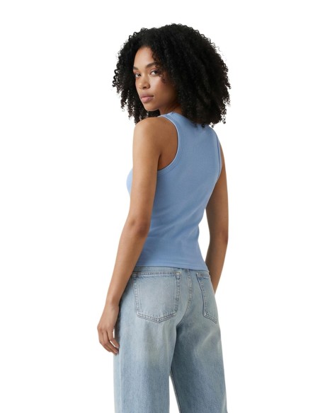 Calvin Klein Jeans débardeur femme bleu azur
