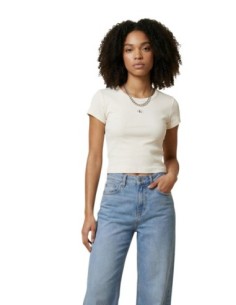 Calvin Klein Jeans t-shirt femme beige