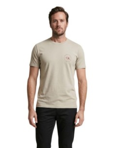 Calvin Klein Jeans t-shirt homme beige coton