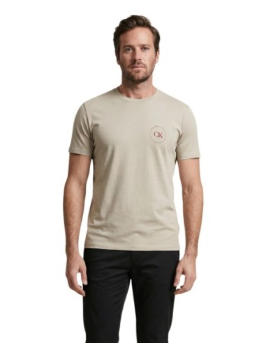 Calvin Klein Jeans t-shirt homme beige coton