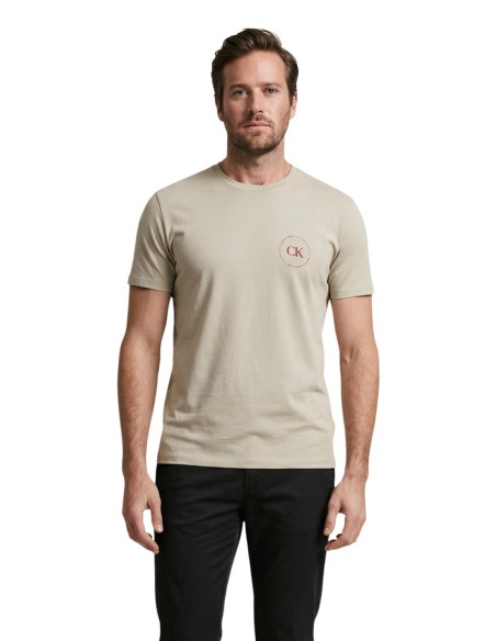 Calvin Klein Jeans t-shirt homme beige coton