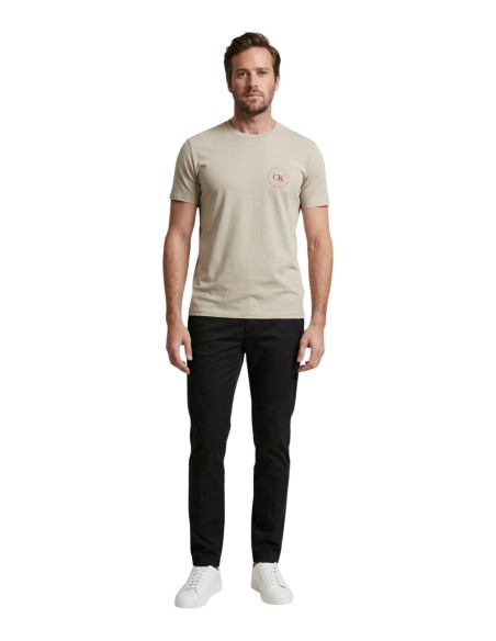Calvin Klein Jeans t-shirt homme beige coton