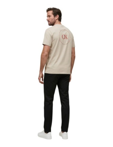 Calvin Klein Jeans t-shirt homme beige coton