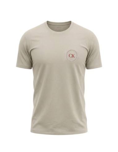 Calvin Klein Jeans t-shirt homme beige coton