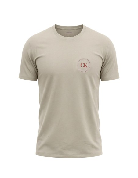 Calvin Klein Jeans t-shirt homme beige coton
