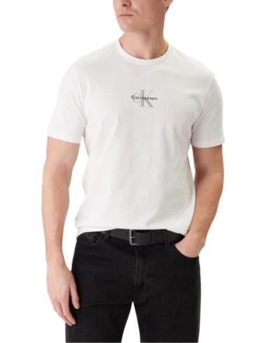 Calvin Klein Jeans t-shirt homme blanc coton