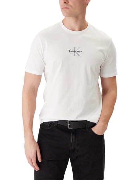 Calvin Klein Jeans t-shirt homme blanc coton