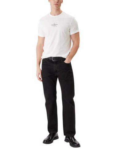Calvin Klein Jeans t-shirt homme blanc coton