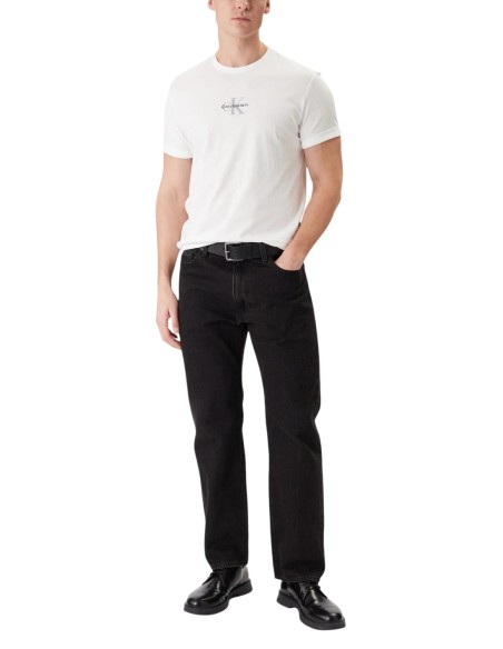 Calvin Klein Jeans t-shirt homme blanc coton