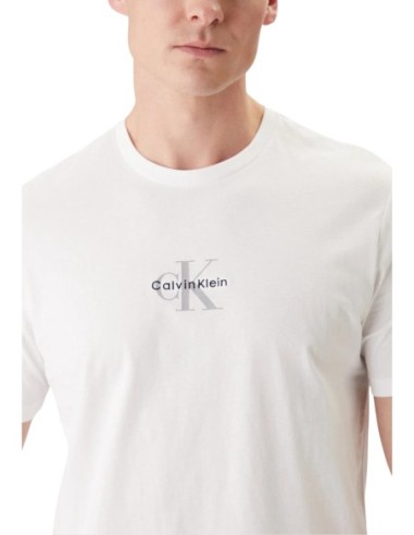 Calvin Klein Jeans t-shirt homme blanc coton