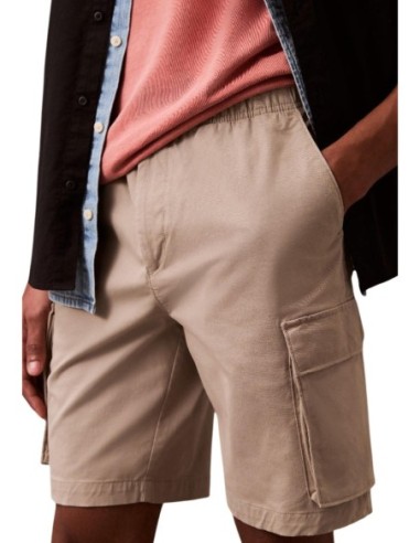 Calvin Klein Jeans bermuda homme beige stretch
