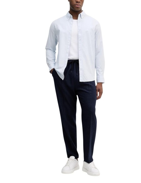 Calvin Klein Jeans chemise homme bleu azur coton stretch