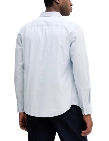 Calvin Klein Jeans chemise homme bleu azur coton stretch