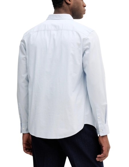 Calvin Klein Jeans chemise homme bleu azur coton stretch