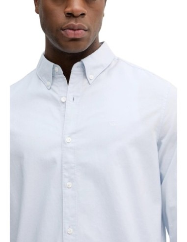 Calvin Klein Jeans chemise homme bleu azur coton stretch