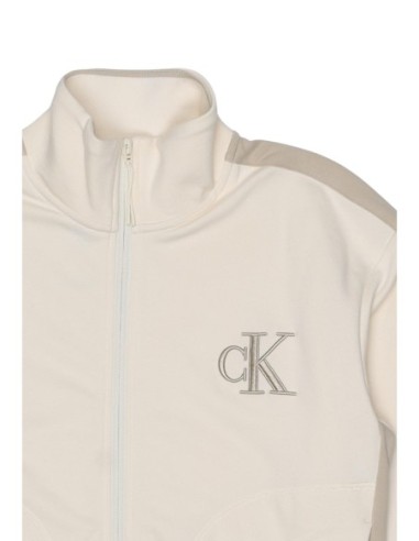 Calvin Klein Jeans sweat femme beige zippé