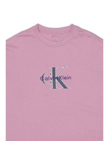 Calvin Klein Jeans t-shirt homme rose imprimé