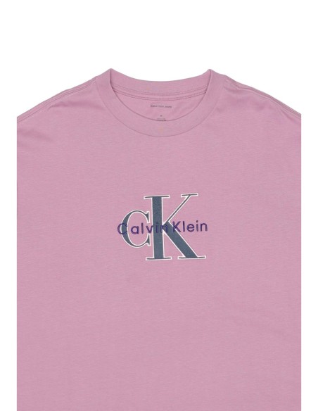 Calvin Klein Jeans t-shirt homme rose imprimé