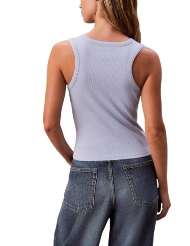 Calvin Klein Jeans débardeur femme bleu azur