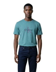 Calvin Klein Jeans t-shirt homme vert imprimé