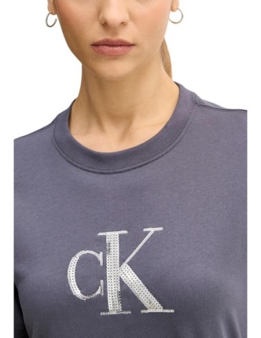 Calvin Klein Jeans t-shirt femme gris imprimé