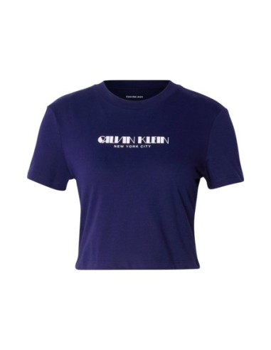 Calvin Klein Jeans top femme bleu imprimé