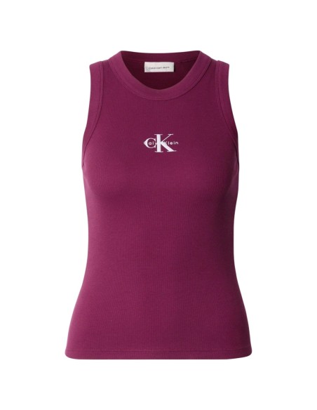 Calvin Klein Jeans débardeur femme bordeaux