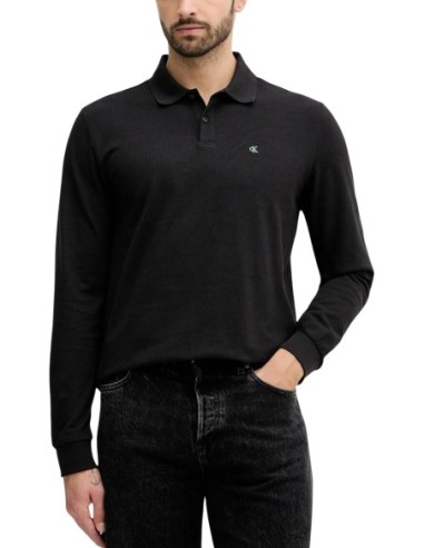 Calvin Klein Jeans polo homme noir manches longues