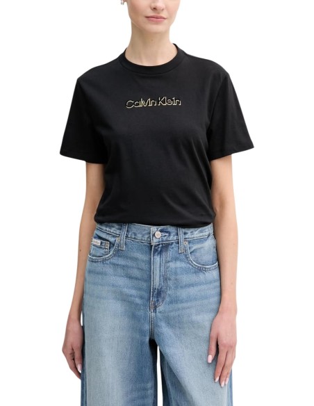 Calvin Klein Jeans t-shirt femme noir coton