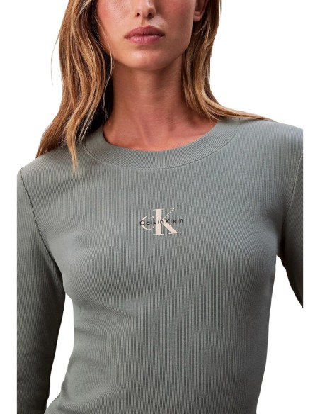 Calvin Klein Jeans pull femme vert