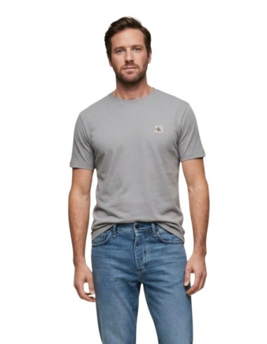 Calvin Klein Jeans t-shirt homme gris coton
