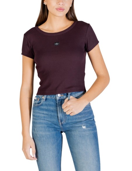 Calvin Klein Jeans t-shirt femme marron