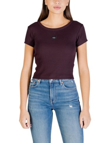 Calvin Klein Jeans t-shirt femme marron