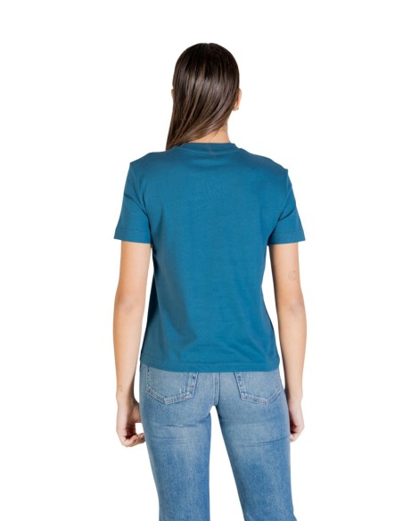 Calvin Klein Jeans t-shirt femme vert coton