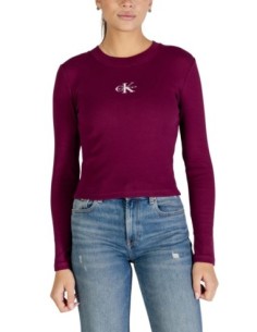 Calvin Klein Jeans pull femme bordeaux